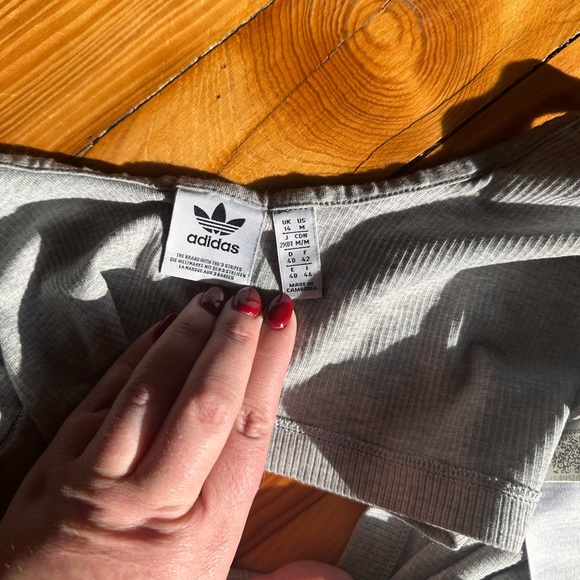 Adidas Ribbed Cropped Tank - Picture 3 of 3